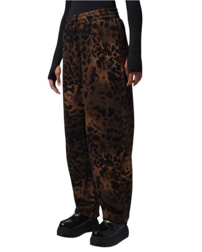 HO26 J BKLYN LEOPARD LUX WL PANT-BROWN - BROWN